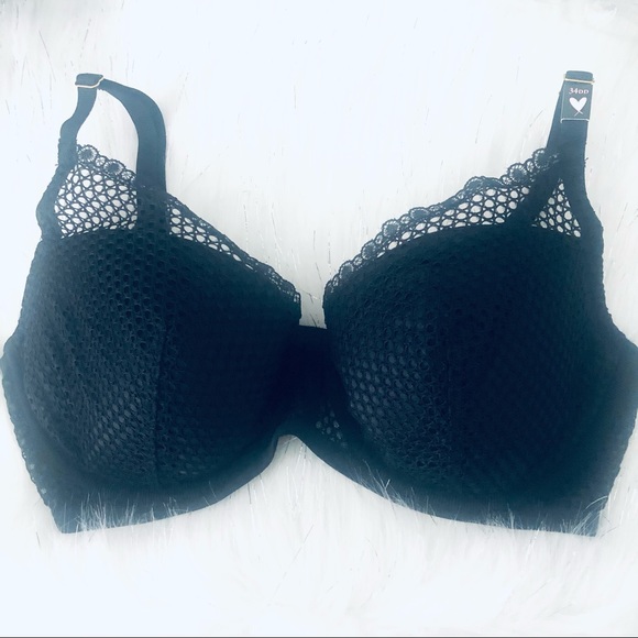 VICTORIA SECRET FISHNET LACE PUSH-UP BRA.SIZE 34DD - Picture 5 of 7